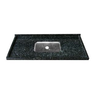 Pia De Granito Verde Ubatuba 1.22m Com Cuba Funda Kasa Granito
