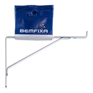 Suporte Para Prateleira De Vidro 15cm Cromado Bemfixa
