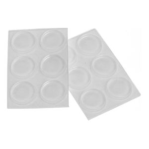 Protetor Adesivo Eva Transparente Redondo15mm 12 Unidades Bemfixa