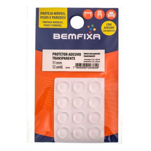 Protetor Adesivo Eva Transparente Redondo 11mm Bemfixa