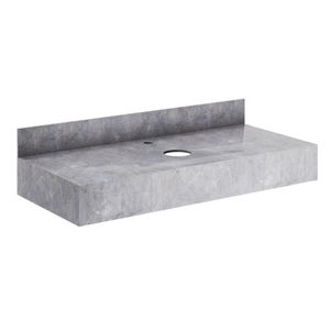 Bancada Porcelanato Milão Sem Cuba 100cm Grafite Darabas