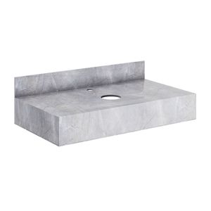 Bancada Porcelanato Milão Sem Cuba 80cm Grafite Darabas