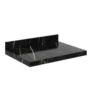 Prateleira Porcelanato Veneza 60cm Preta Darabas