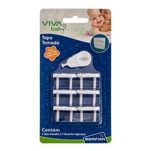 Tapa Tomada Padrao Baby Com Chave De Proteção 6 Undades Bemfixa