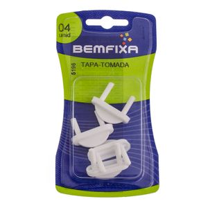 Tapa Tomada Com  Puxador 4 Unidades Bemfixa
