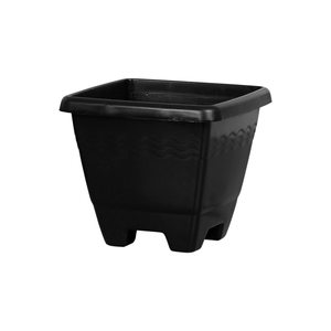 Vaso Quadrado Grande Preto 14.5l Plasnew