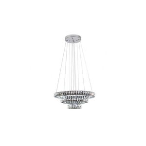 Pendente Tokyo Led Redondo 3 Aros 60cm 77w 4000k Bronzearte