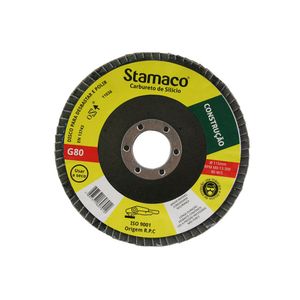 Disco Flap Lixa Para Construção G80 4" Stamaco