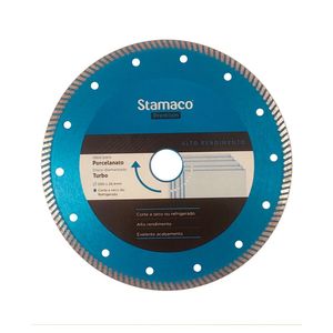 Disco Diamantado Turbo Stamaco Para Porcelanato 8" Disco Stamaco