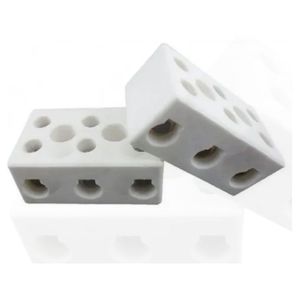 Conector Porcelana Para Fios 3 Polos 6mm Fixtil