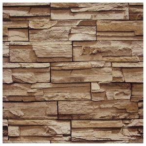 Papel De Parede Vinil Pedra Beige 0.50x10mt Sugestões