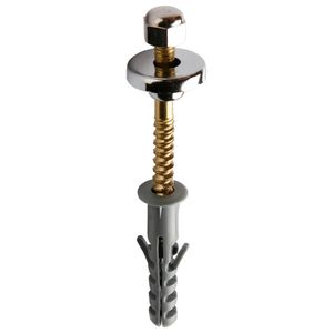Conjunto Fixação Latão Para Sanitarios 8mm 2 Unidades Fixtil