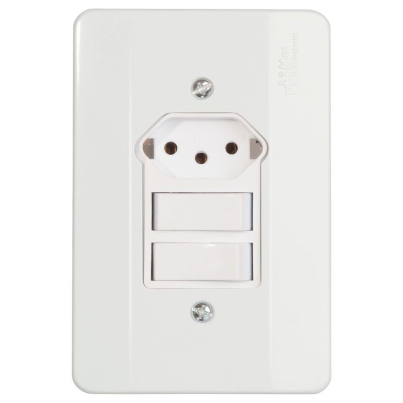 2_Interruptores_Millenium_Simples_1tom2pT_10a250v_Conector_Com_Placa_MecTronic_103139801jpg
