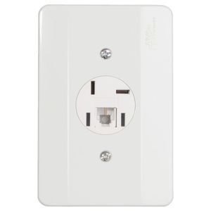 Conjunto Milleniun 1 Tomada Telefone Padrao Telebras Rj11 Mec-Tronic