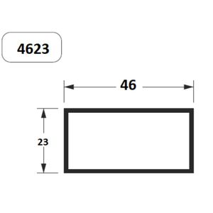 Régua Para Pedreiro 46x23x3mt Decal