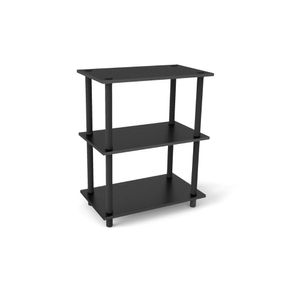 Estante Preta Com 3 Níveis 60x35x75cm Prat-K