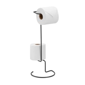 Porta Papel Higiênico De Chão Com Dispenser Unic Black Arthi