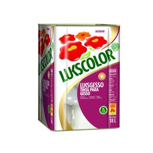 Tinta Para Gesso Luksgesso Branco Neve 18l Lukscolor