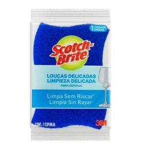 Esponja Fita Anti Risco Azul 3m