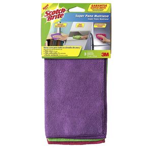 Pano Multiuso Super Scotch Brite Sortidos Com 3 3m