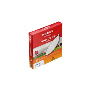 Plafon Superled Embutir 18w 4000k Redondo Bivolt Ourolux