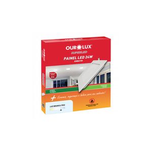 Plafon Superled Embutir 24w 2700k Quadrado Bivolt Ourolux
