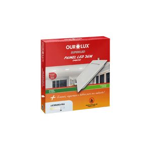 Plafon Superled Embutir 36w 6500k Quadrado Bivolt Ourolux