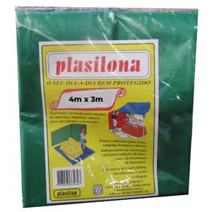 Lona Plástica Verde Cortada 4x3 Plasitap