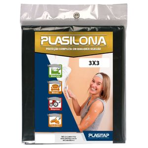 Lona Preta 3x3 Plasitap