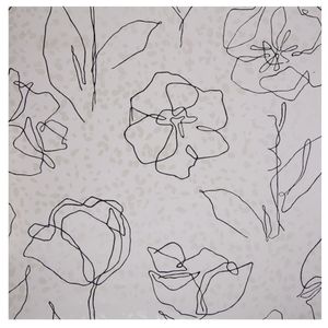 Papel De Parede Vinil Floral Bege/Preto 0.50x10 Metros Sugestões