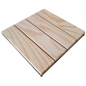 Deck De Madeira Pinus Com Base Plástica 30x30x3cm Impallets