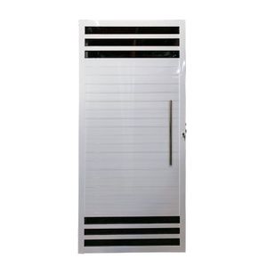 Porta Pivotante Navona 210x120 6 Vidros Preto Direito Esquadrifazio
