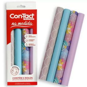 Kit Con-Tact Na Medida Com 4 30cmx1m Trendy Con-Tact