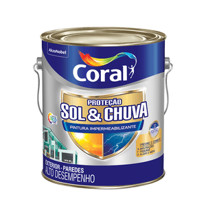 Tinta Sol&Chuva Emborrachada Branco Neve 3.6 Litros Coral