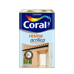 Resina Acrílica Brilhante Transparente 18 Litros Coral