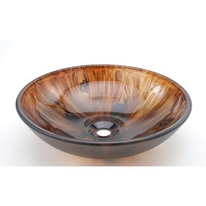 Cuba De Vidro 350mm Amadeirada Construmarcas