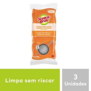 Esponja Não Risca Lar Com 3 Unidades 3m