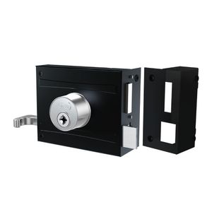 Fechadura 1701/100 Preto Fosco Espelho Inox Stam