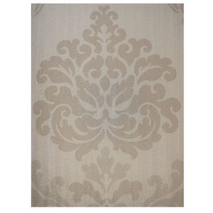 Papel De Parede Vinil Arabesco Bege Claro 0.50x10 Metros Sugestoes