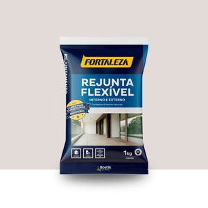 Rejunte Flexível Cinza Platina 1kg Fortaleza