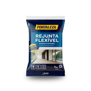 Rejunte Flexível Preto 1kg Fortaleza