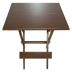 Mesa Dobrável Quadrada 70x70 Imbuia Bh Fimap
