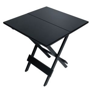 Mesa Dobrável Quadrada 70x70 Imbuia Preta Fimap