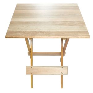 Mesa Dobrável Quadrada 70x70 Natural Fimap
