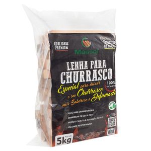 Lenha Eucalipto Para Churrasco 5kg  Massol