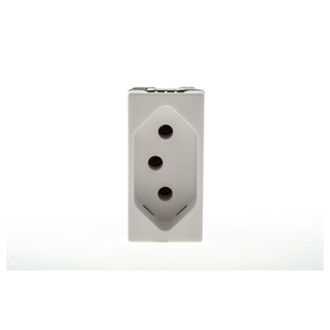 Tomada 2p+T 10a 250v Barra Automática 1 Módulo Branca Legrand