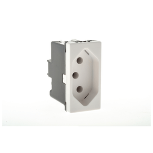 Tomada 2p+T 10a 250v Barra Automática 1 Módulo Branca Legrand