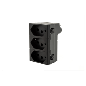 Módulo 3 Tomada Plus+ 2p+T 10a Preto Legrand