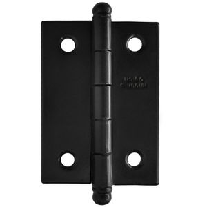 Dobradiça Leve 2 1/2x1 5/8 Sem Anel Aço Preto União Mundial