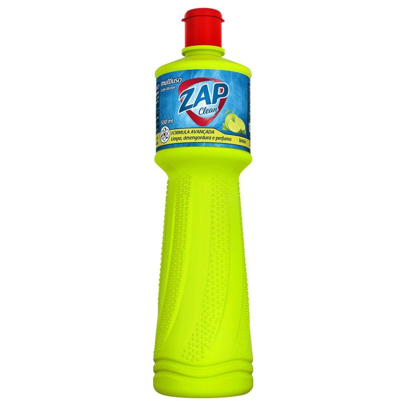 Desinfetante Multiuso Zap Clean Limão 500ml Soin Joli
